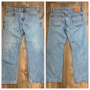 Levi's Men's 505 Blue Jeans, Regular Fit, Light Wash, Denim, 34 x 29